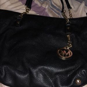 Black Leather Michael Kors shoulder bag